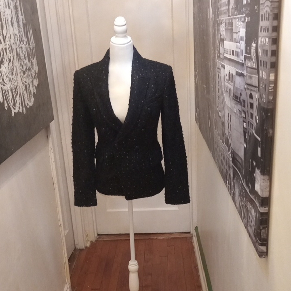 A.L.C. Black Textured Jacket